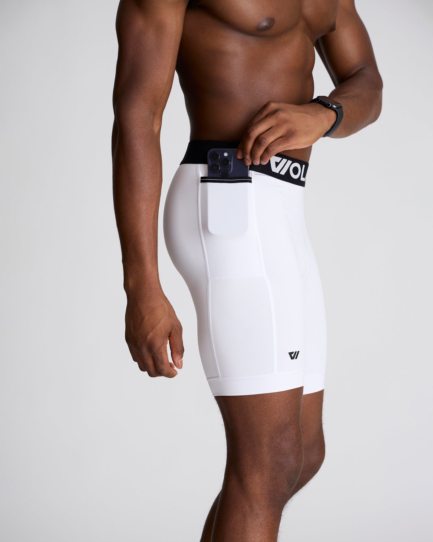 North Moore Short in White