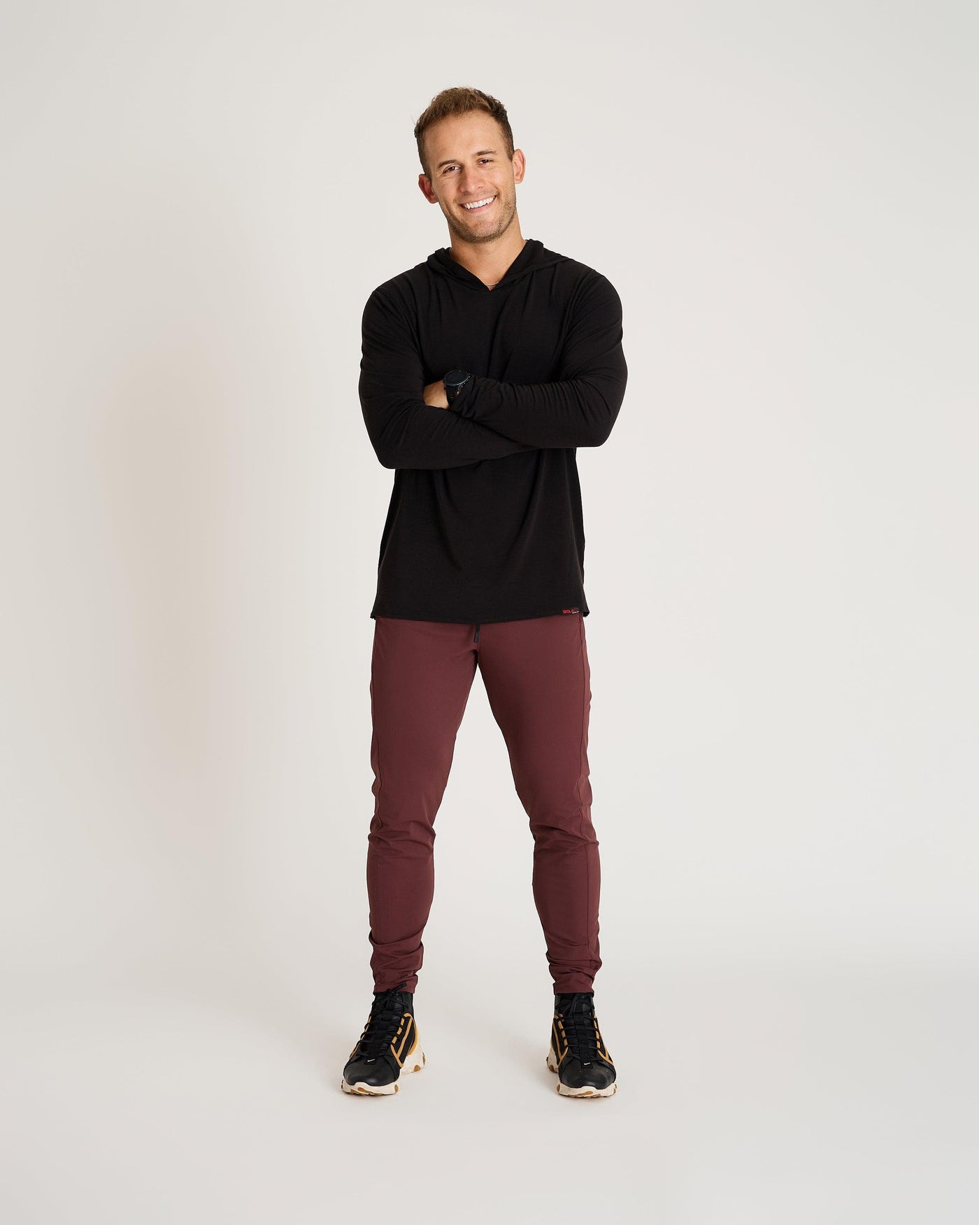 Warren Pant in Burgundy