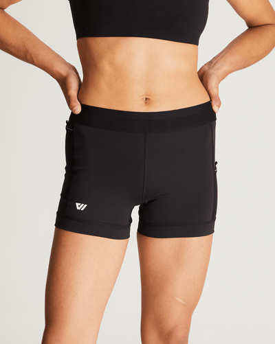 Women's Sprint Half Tight 5-Pack (Black and Black and Black and Black and Black)