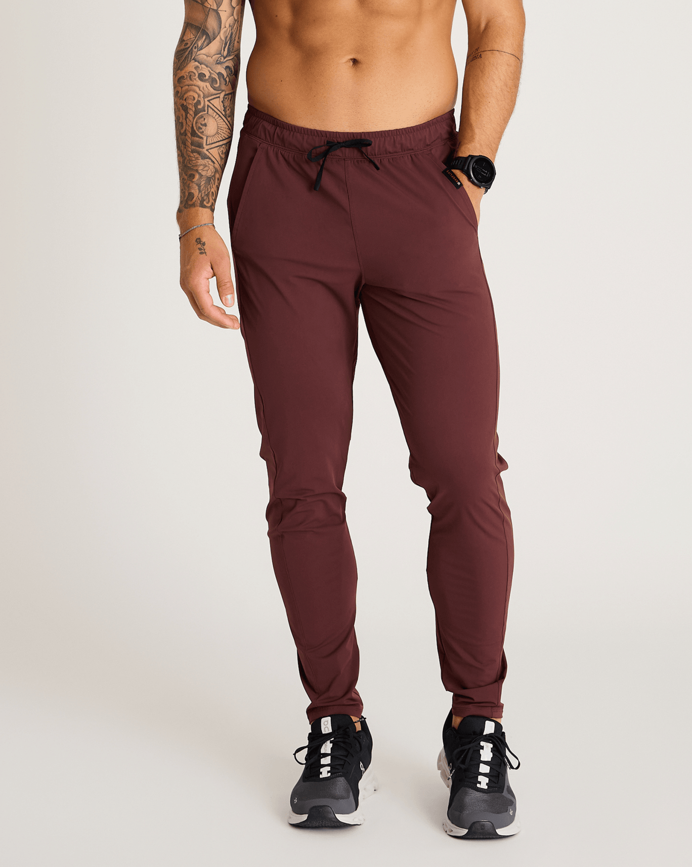 Warren Pant in Burgundy