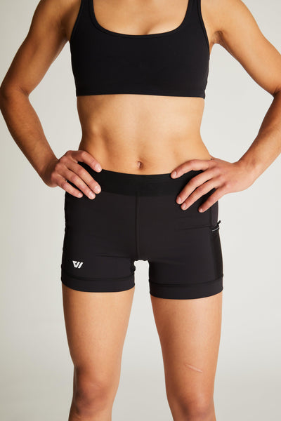 Women's Sprint Half Tight 5-Pack (Black and Black and Black and Black and Black)